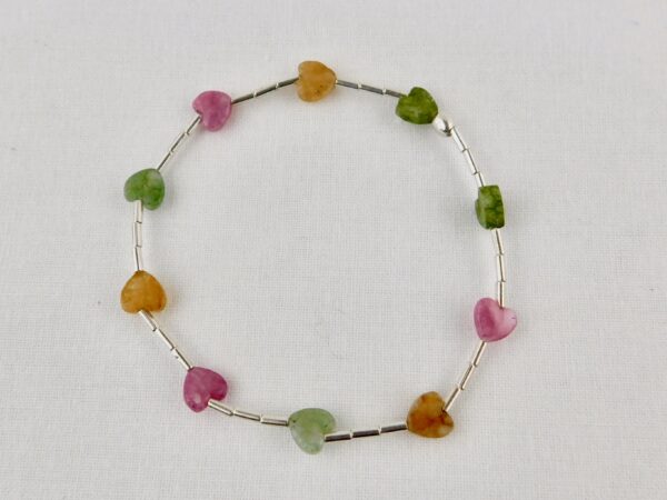DSCN0176 Pulsera mostacilla de plata