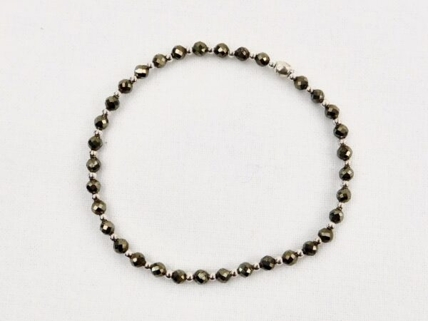 DSCN0181 Pulsera mostacilla de plata