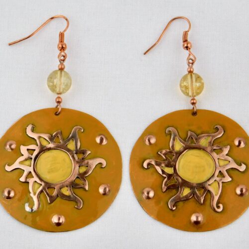 Aros sol de Cristal