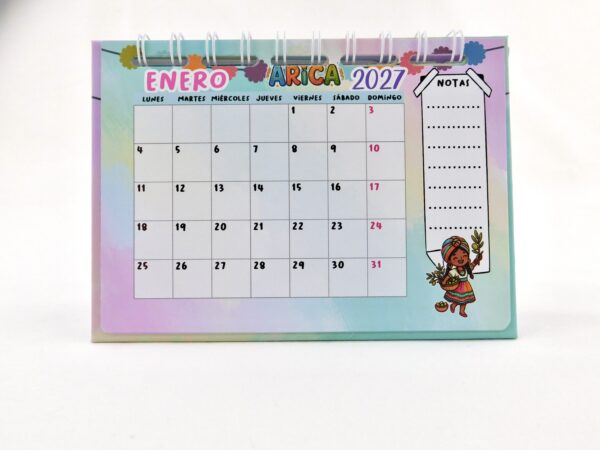 Planner mensual de escritorio