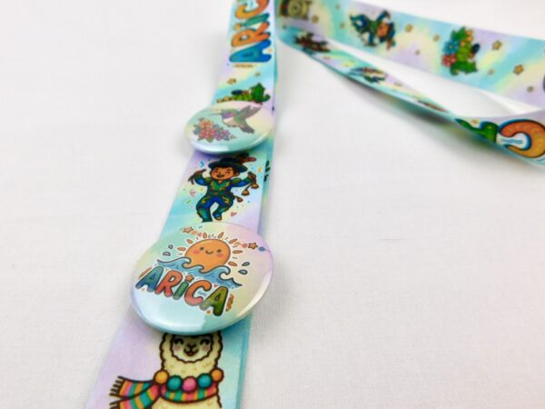 Lanyard + chapitas